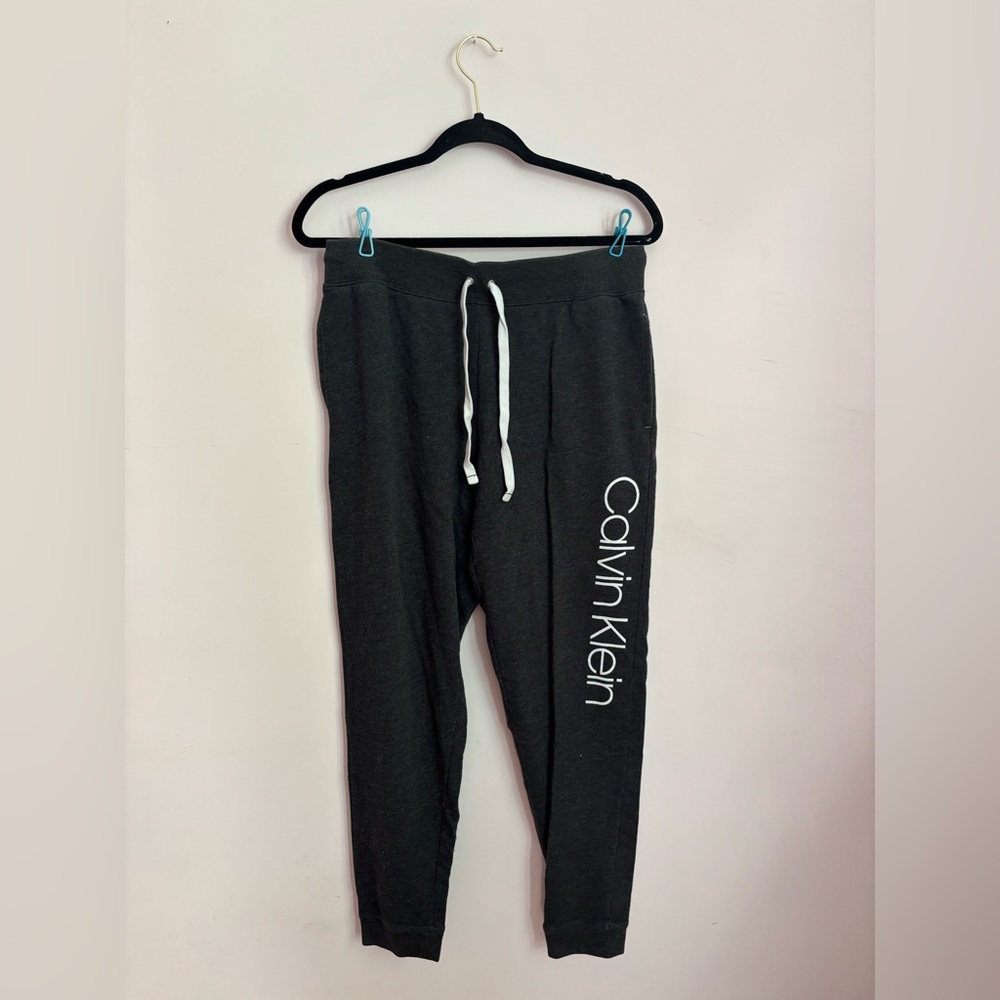Calvin Klein Charcoal Joggers with White Logo